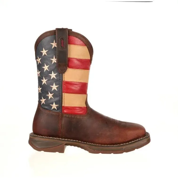 DURANGO STEEL TOE  AMERICAN FLAG WESTERN  BOOT DB020