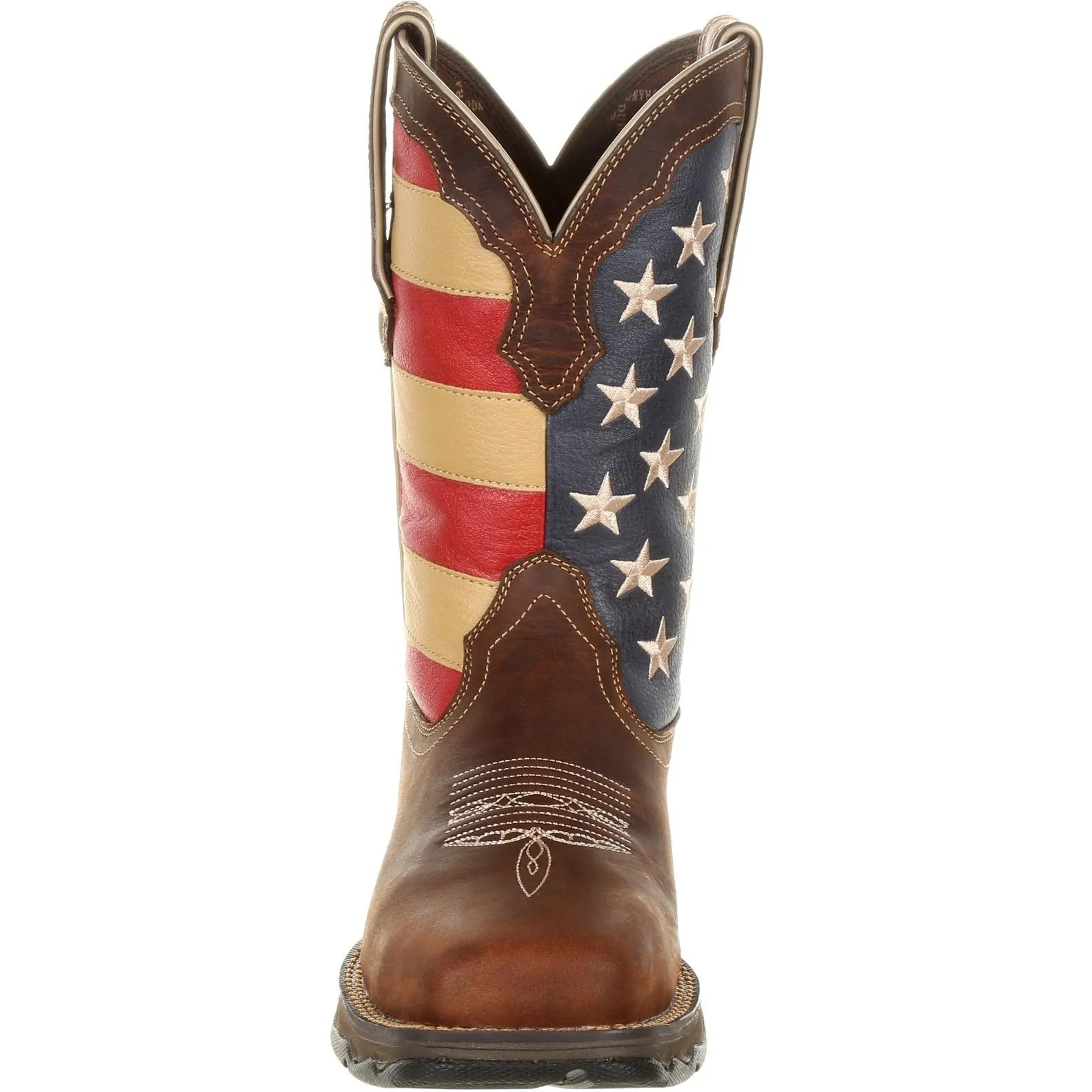 Durango Women's Lady Rebel 10" Steel Toe Patriotic Flag Work Boot