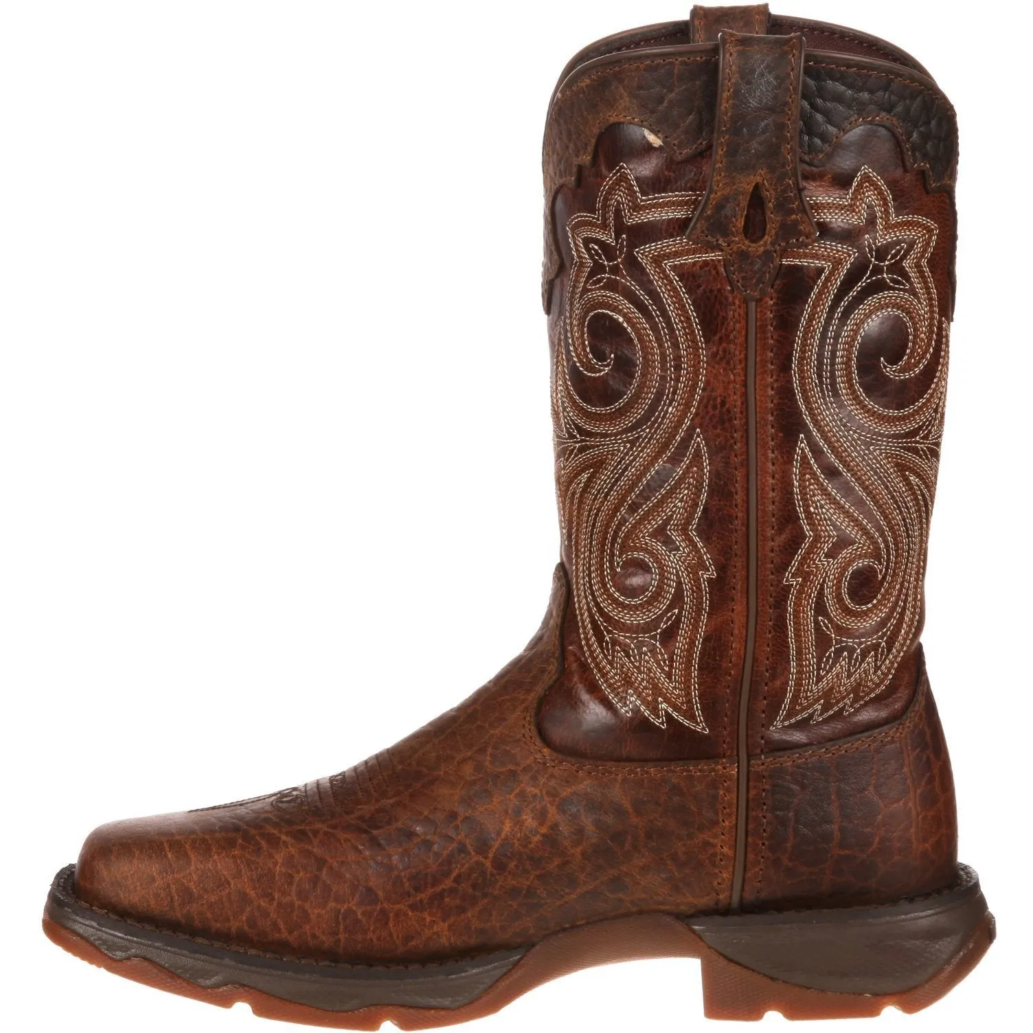 Durango Women's Lady Rebel 10" Steel Toe Western Boot - Brown - RD3315