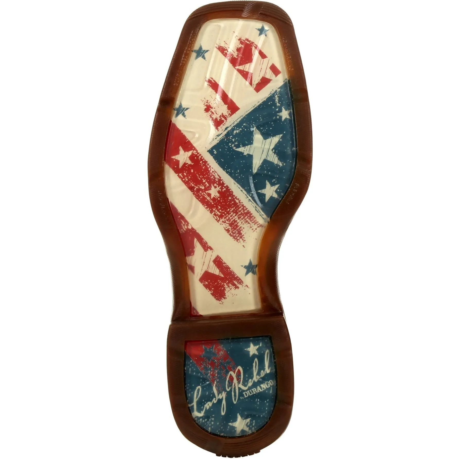 Durango Women's Lady Rebel Distressed Flag 11" Square Toe Western Boot DRD0394