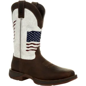 Durango Women's Lady Rebel Distressed Flag 11" Square Toe Western Boot DRD0394