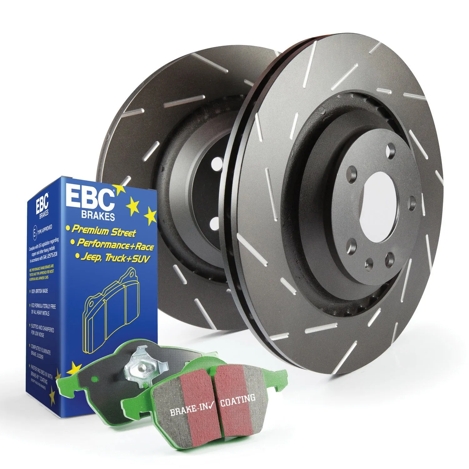 EBC Brakes S2KF1368 S2 Kits Greenstuff 2000 and USR Rotors;