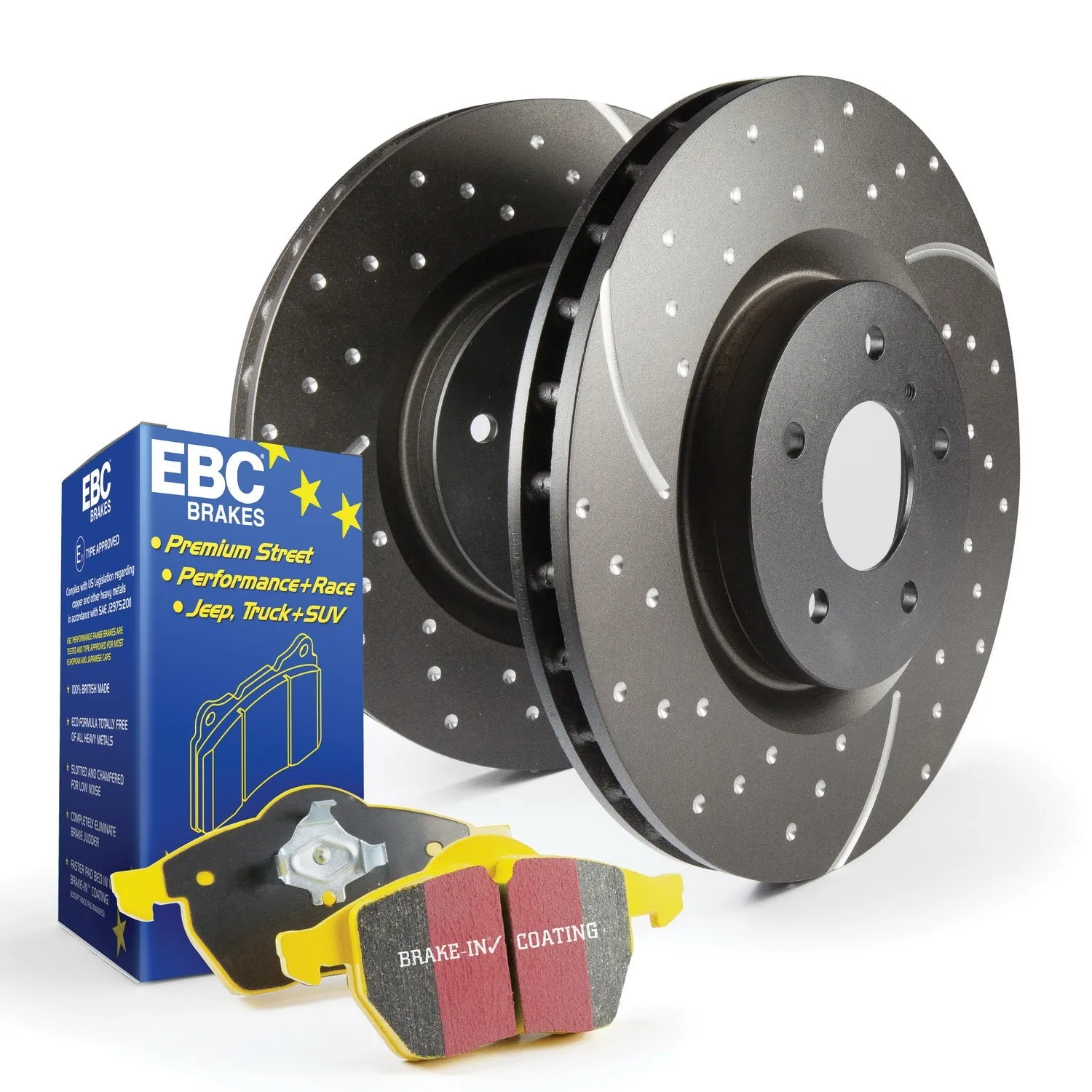 EBC Brakes S5KF1033 S5 Kits Yellowstuff And GD Rotors