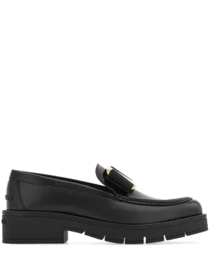 Ferragamo Stylish Slip-On Leather Moccasins for Women