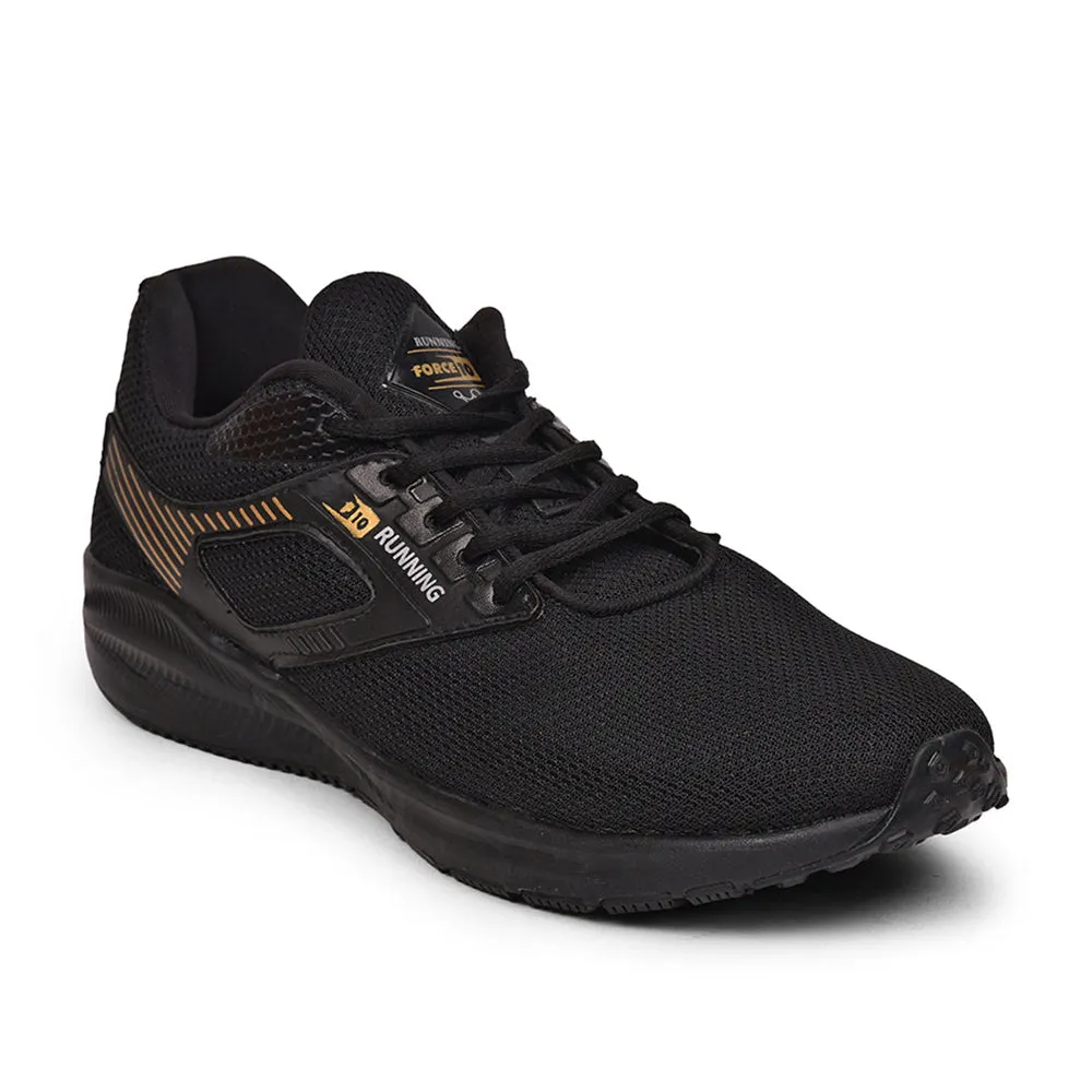 Force 10 By Liberty Black Sports Running Shoes For Men (AVENGE)