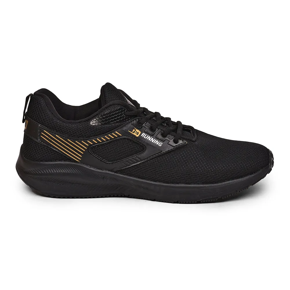 Force 10 By Liberty Black Sports Running Shoes For Men (AVENGE)