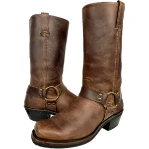 FRYE Harness 12R Brown Biker Moto Motorcycle Boots