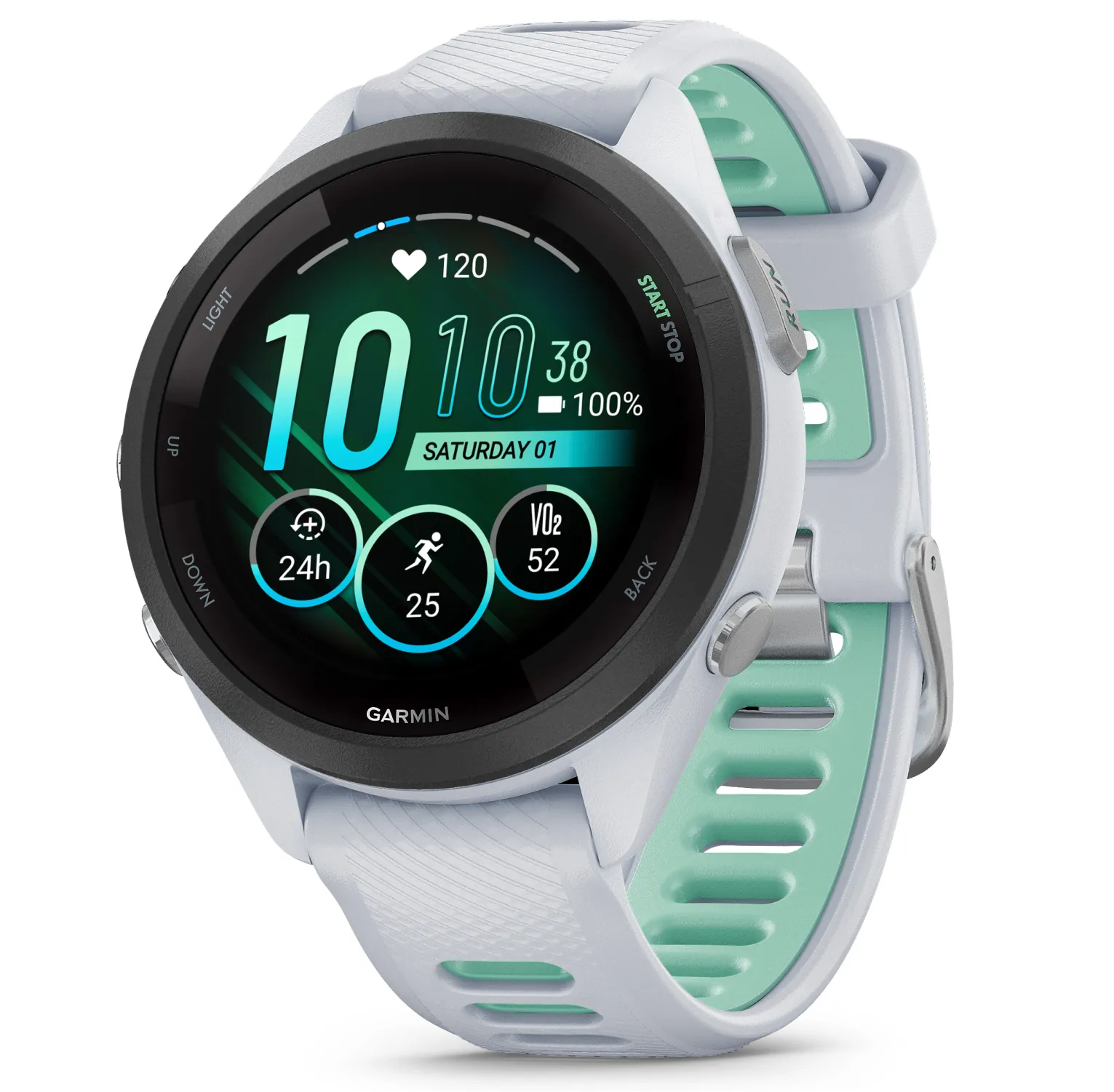 Garmin Forerunner 265 Series Running Smartwatch, 46mm or 42mm AMOLED Touchscreen Display