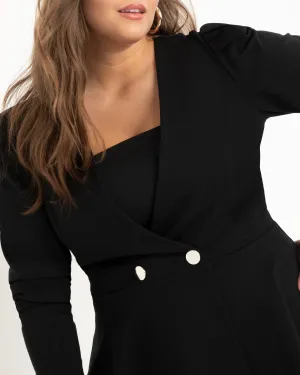 Ginny After Hours Peplum Blazer | Black