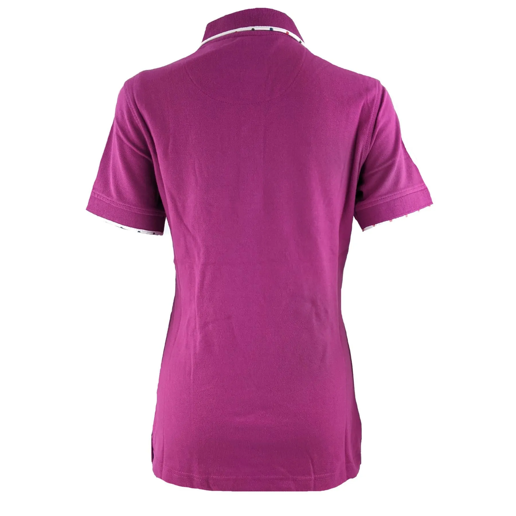 Hazy Blue Womens Short Sleeve Polo Shirt - Abby