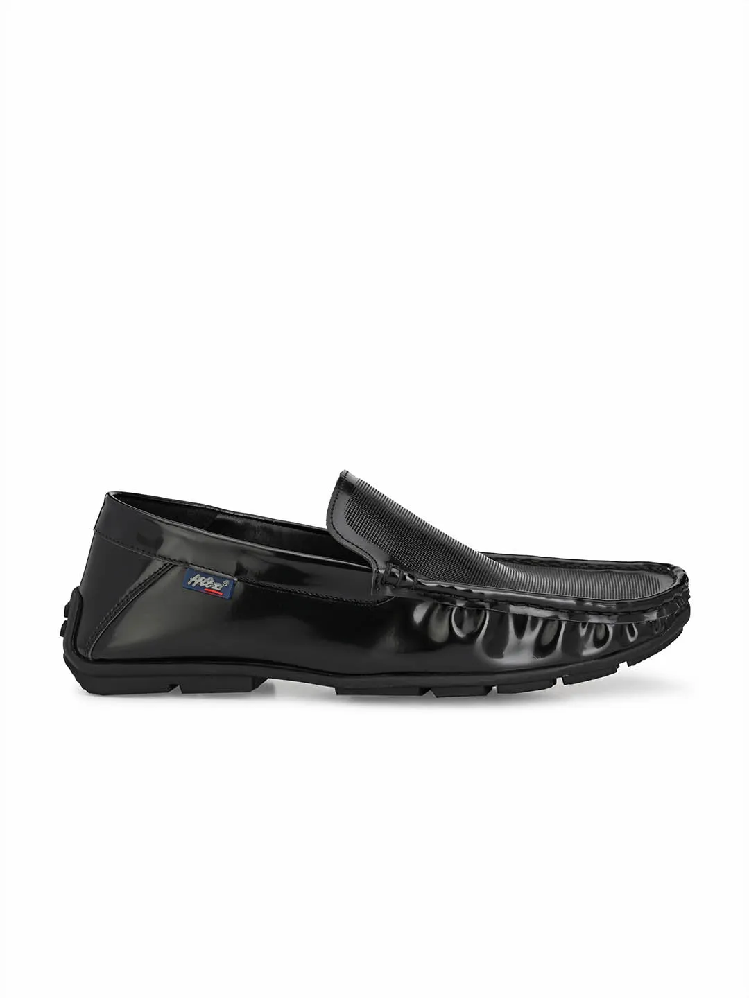 HITZMS_1501 Men's Black Synthetic Casual Slip-On Shoes