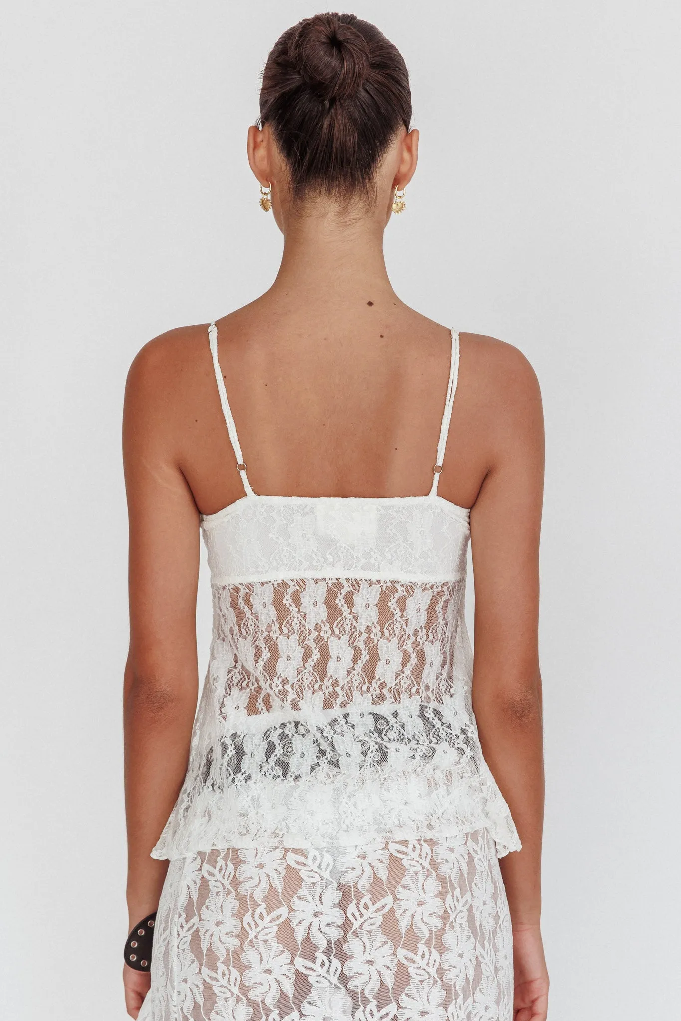 If You Insist Lace Camisole Top Ivory