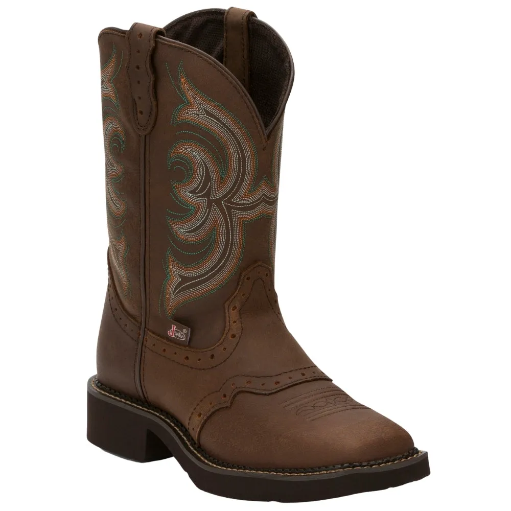 Inji Embroidered Square Toe Cowboy Boots