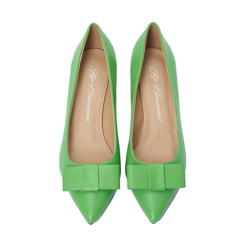 Jacqueline Leather Green