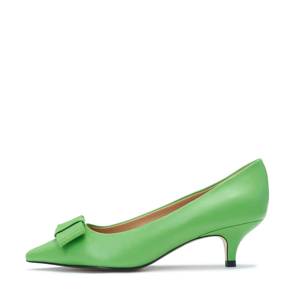 Jacqueline Leather Green