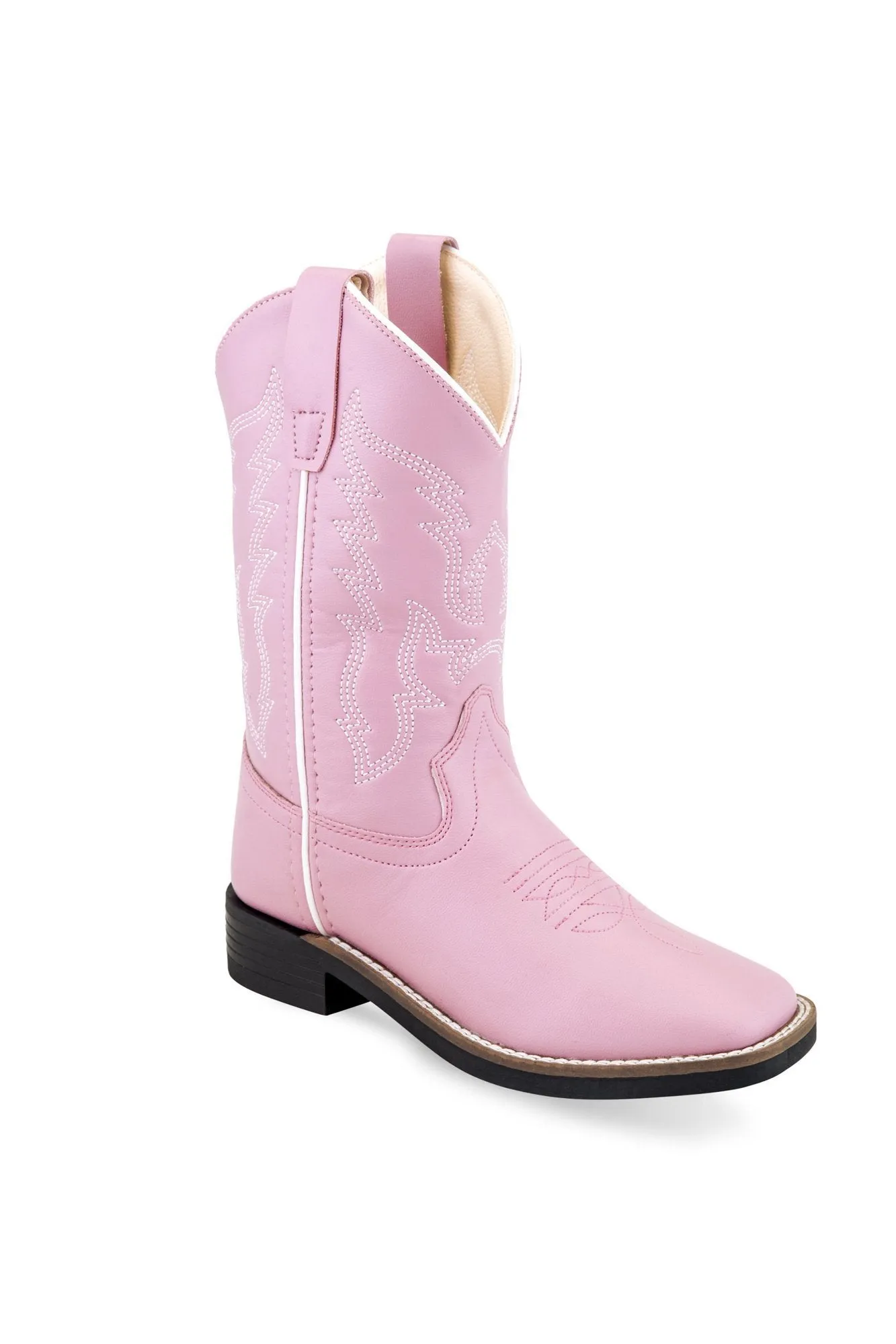 Jama Girls Pink Cowboy Square Toe Boots Style VB9131