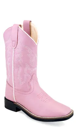 Jama Girls Pink Cowboy Square Toe Boots Style VB9131