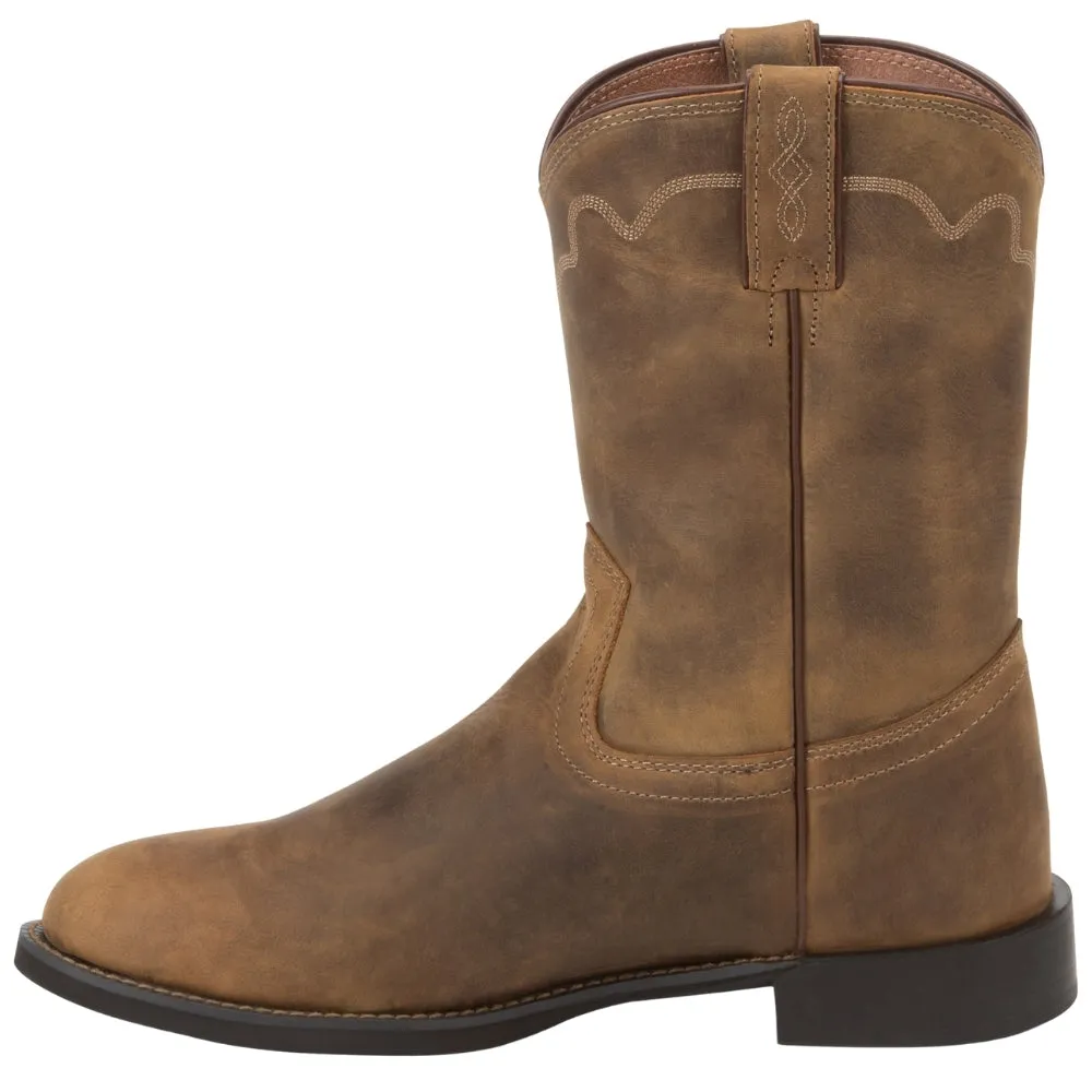 Jeb Round Toe Cowboy Boots