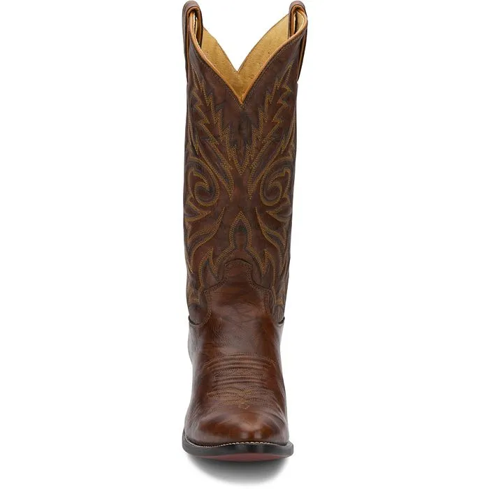 Justin Men's Brown DeerLite Medium J-Toe Western Boots