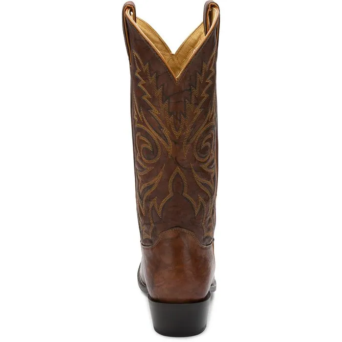 Justin Men's Brown DeerLite Medium J-Toe Western Boots