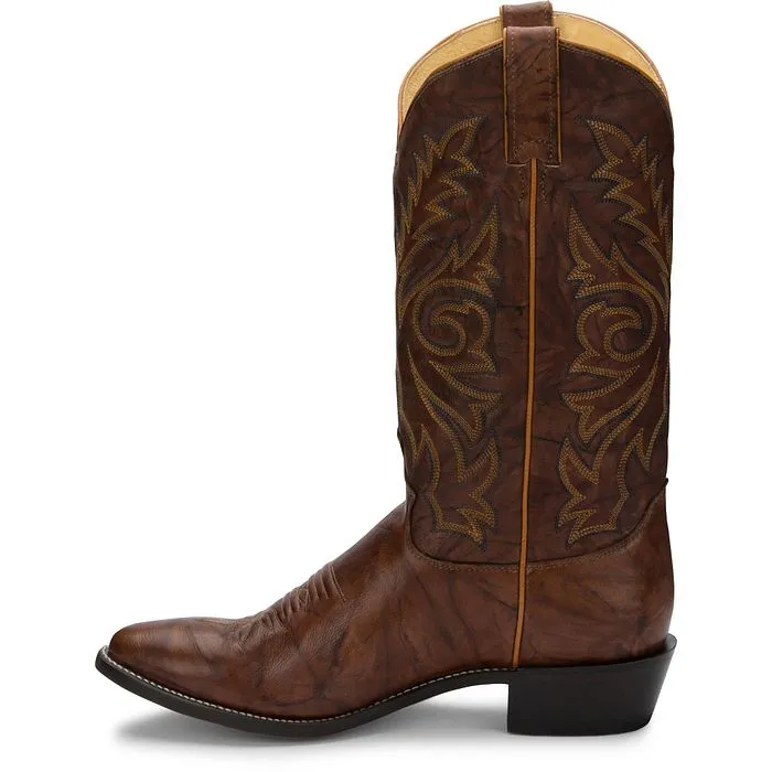 Justin Men's Brown DeerLite Medium J-Toe Western Boots