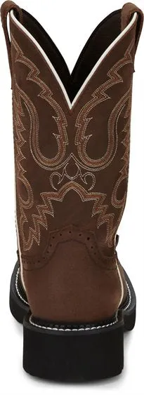 Justin Women’s 11” Inji Aged Bark Cowgirl Boot - Fashion Round Toe