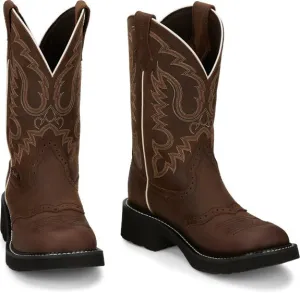 Justin Women’s 11” Inji Aged Bark Cowgirl Boot - Fashion Round Toe