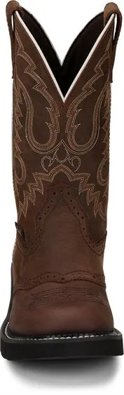 Justin Women’s 11” Inji Aged Bark Cowgirl Boot - Fashion Round Toe