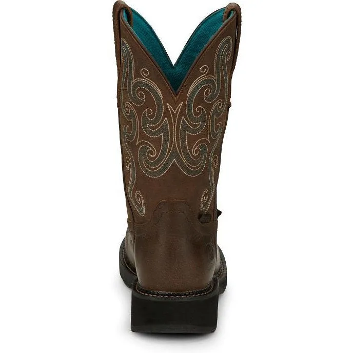 Justin Women's Tasha 11" ST WP Western Work Boot -Brown- GY9991