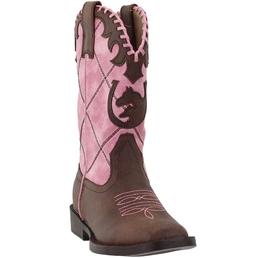 Lacy Square Toe Cowboy Boots (Little Kid-Big Kid)