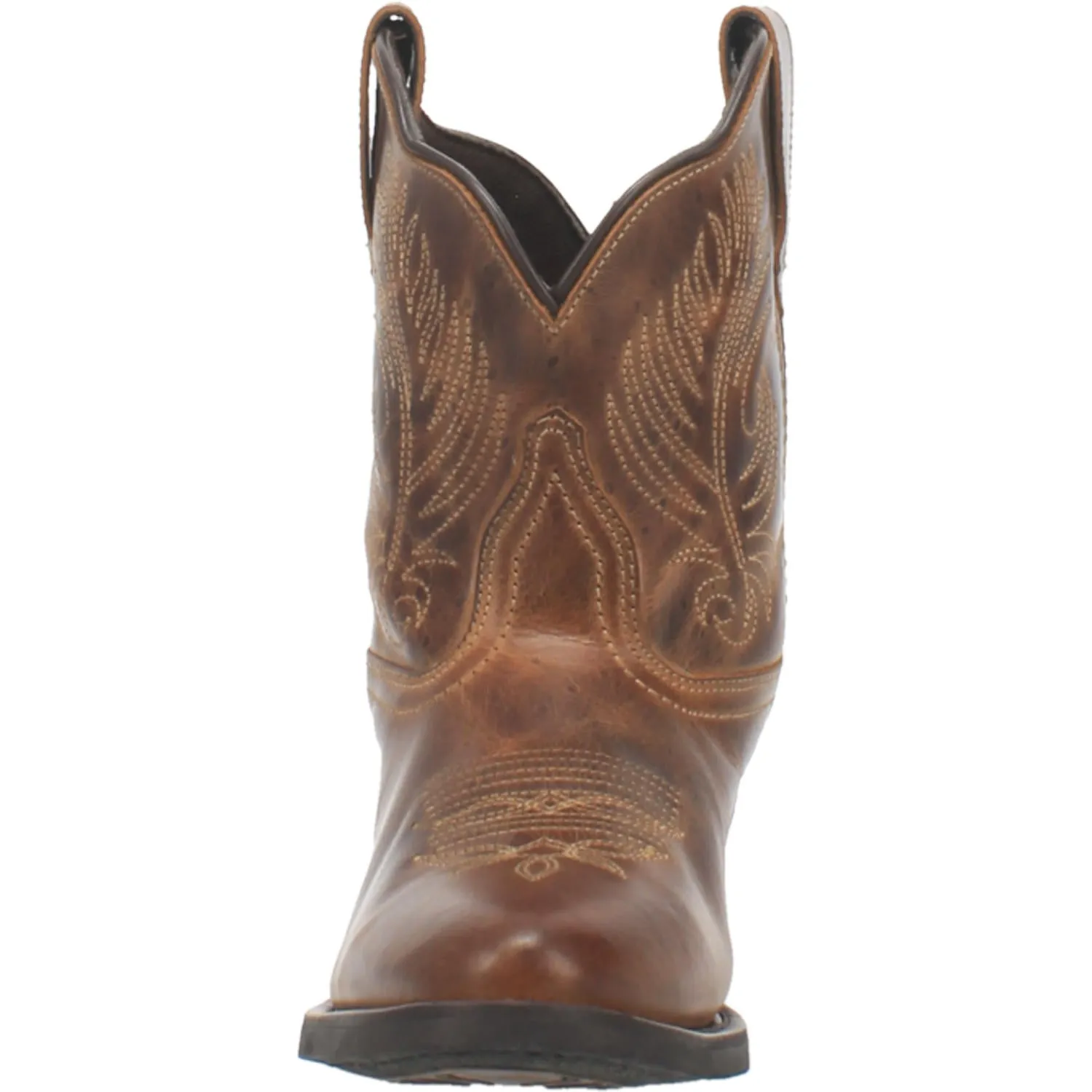 Laredo Dark Tan Tori J-Toe Western Bootie for Women