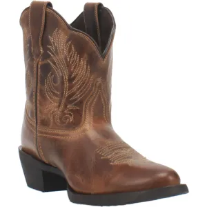 Laredo Dark Tan Tori J-Toe Western Bootie for Women