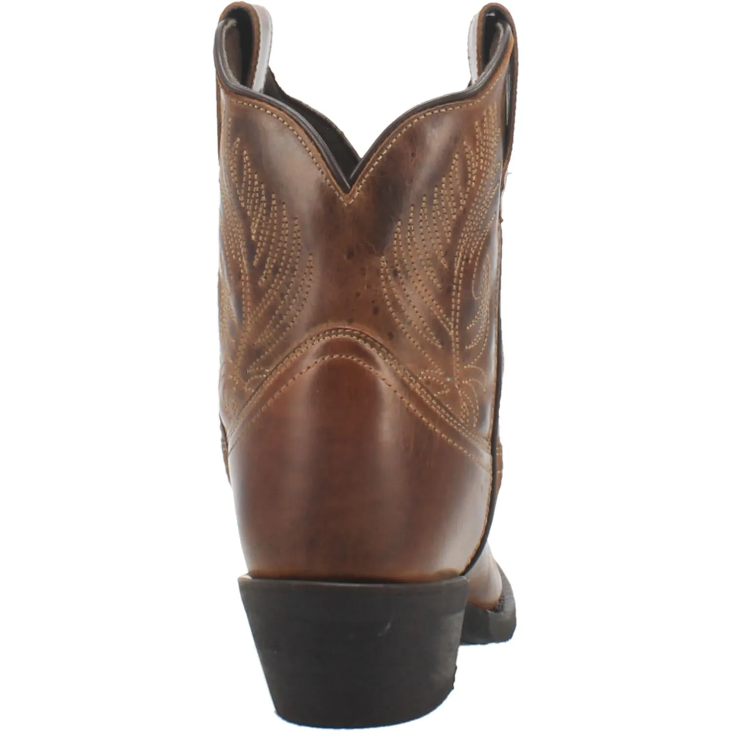 Laredo Dark Tan Tori J-Toe Western Bootie for Women