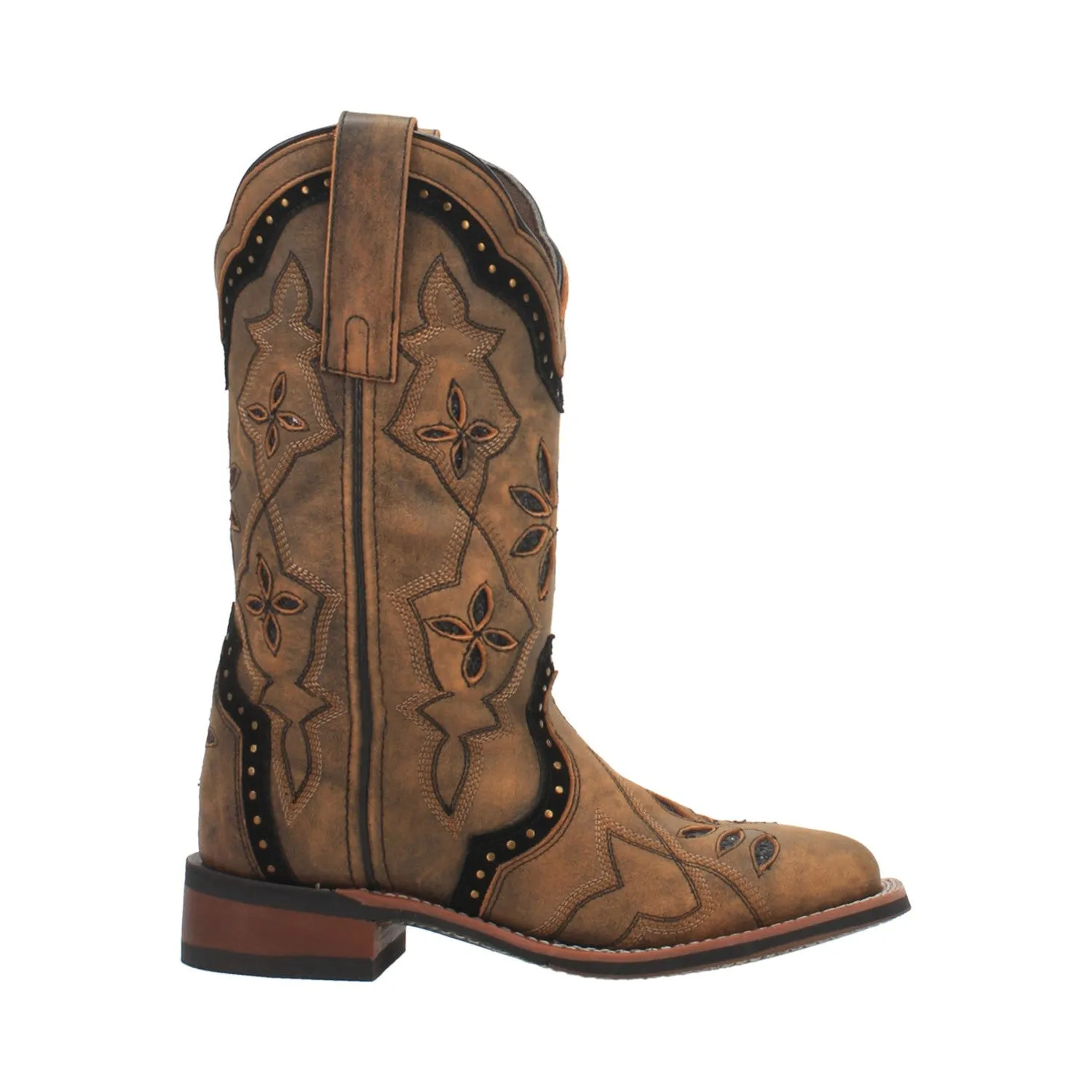 Laredo Women's Bouquet Leather Square Toe Boot 5844