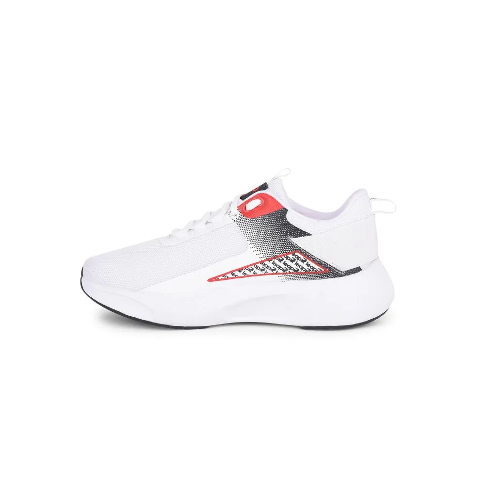 Leap7x By Liberty Mens REACTIVE White Sports Lacing Shoes