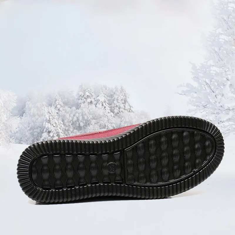 Loafers for ladies - warm fleece lining and non-slip sole