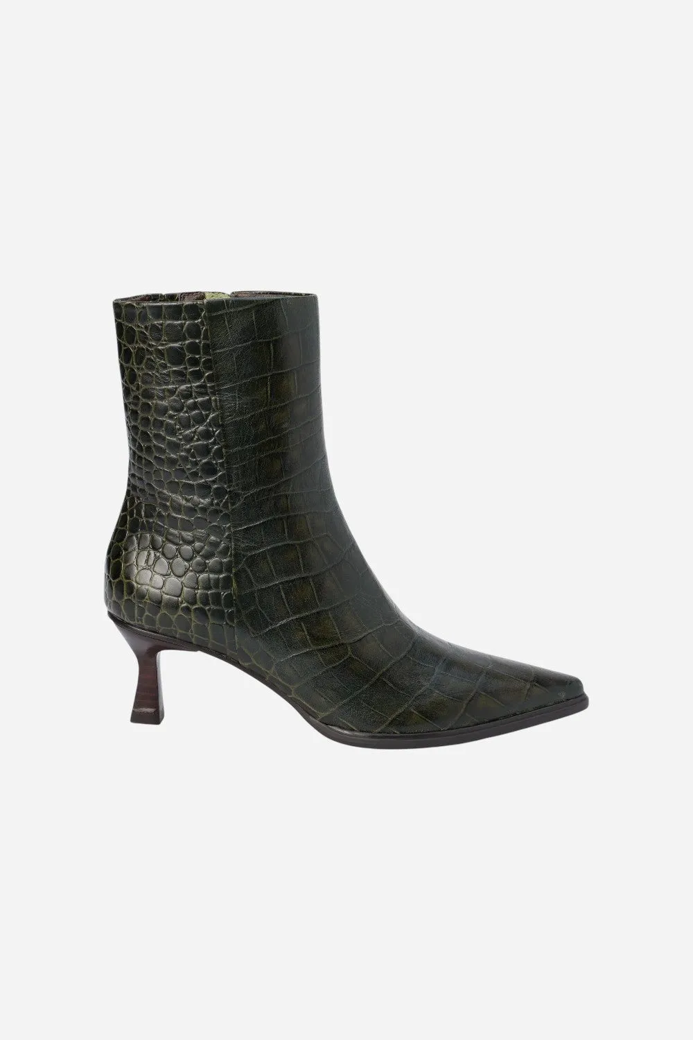 Matisse Gabbie Ankle Boot in Green Croc