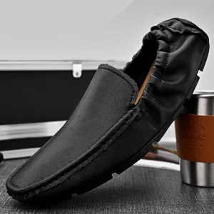 Men High Quality Leather Loafers Slip on Casual Shoes Moccasins Men's Flats Fashion Supper Soft Men Shoes Size 38-48