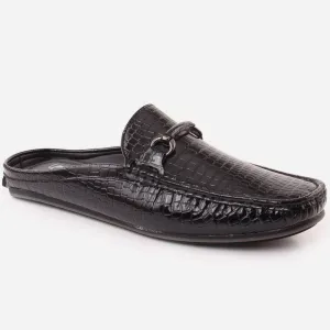 Men "OLGA" Patent Rubber Sole Moccasins