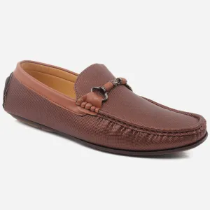 Men "RUSS" Two Tone Slip On Moccasins