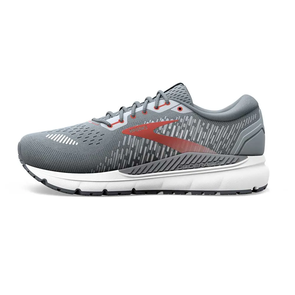 Men's Addiction GTS 15 Runing Shoe - Grey/Ebony/Chili Oil- Narrow (B)