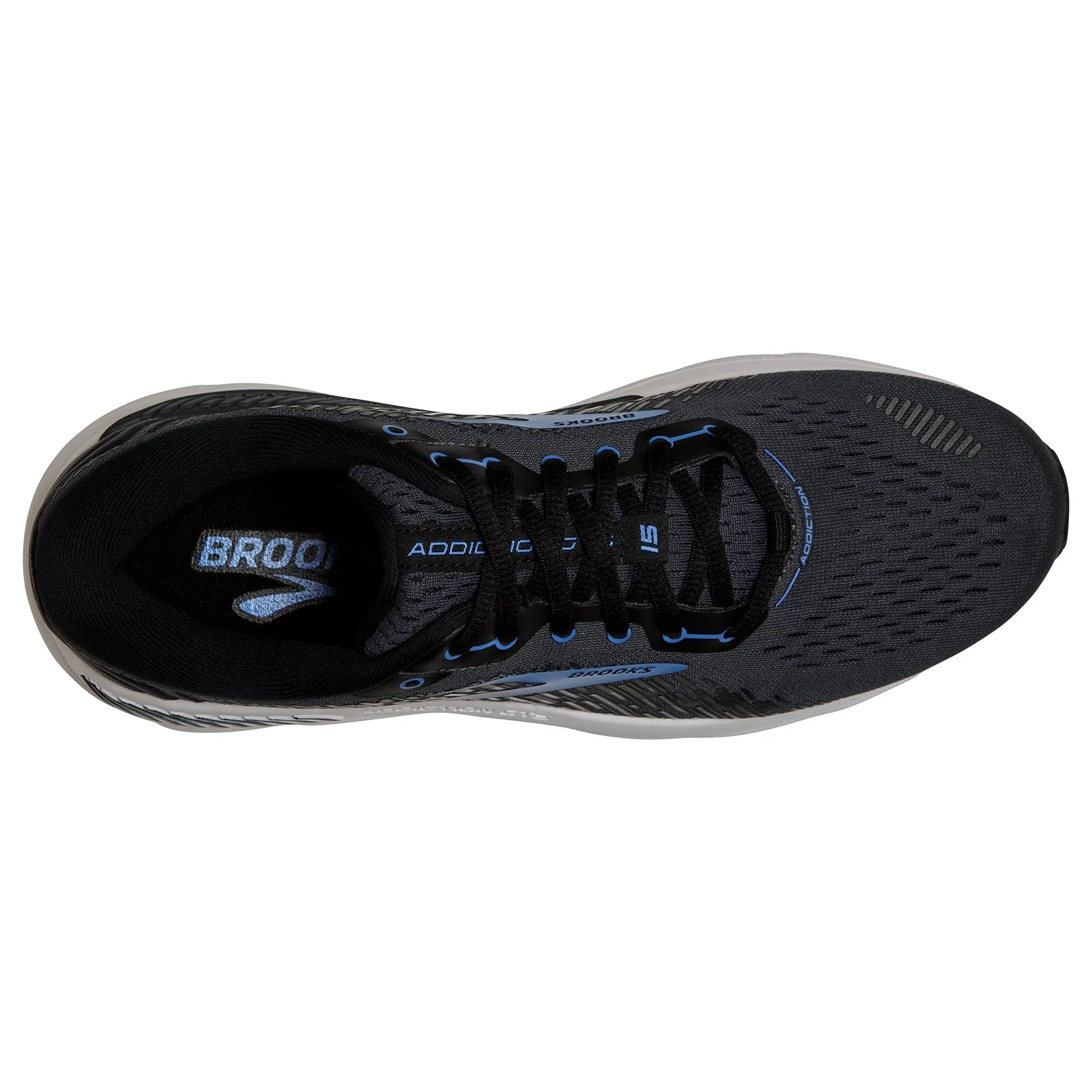 Men's Addiction GTS 15 Running Shoe - India Ink/Black/Blue - Wide (2E)