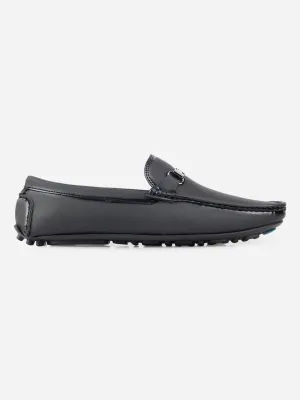 Men's Black Saddle Trim Loafer (IX4103)