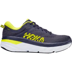 Men's Hoka One One Bondi 7 Odyssey Grey/Deep Well Mesh