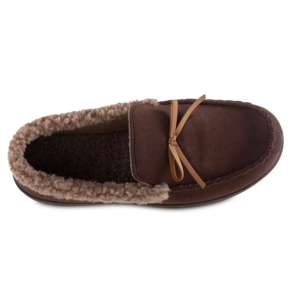 Men's Microsuede Moccasin Slippers