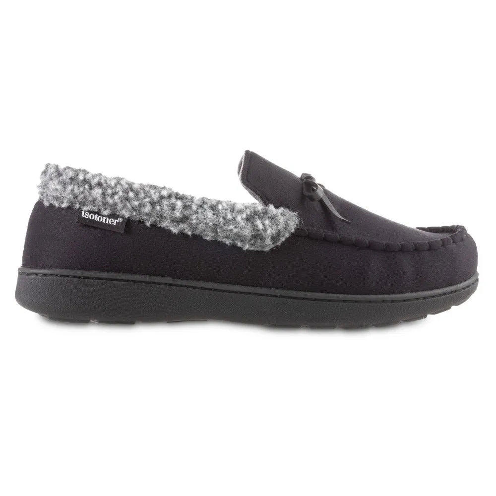 Men's Microsuede Moccasin Slippers