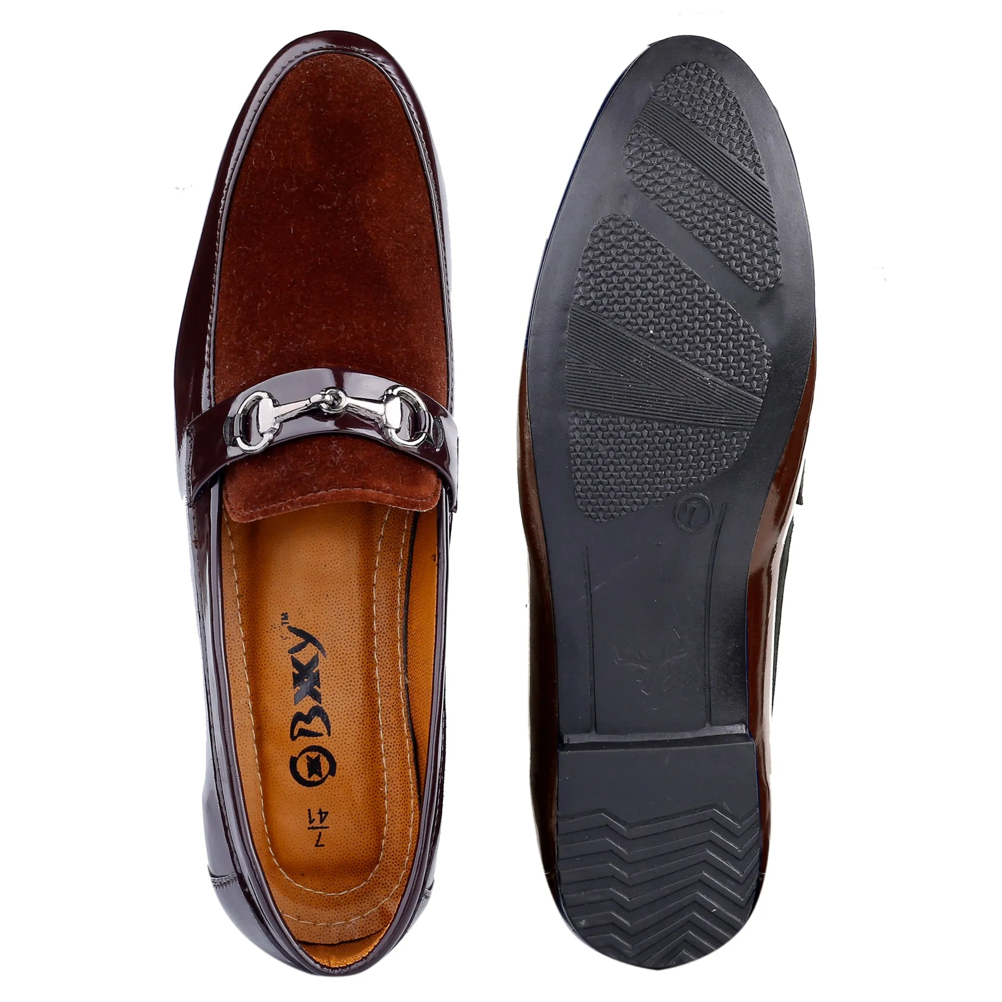 Men's Patent Upper Loafer & Moccasins Shoes