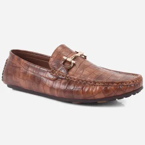 Mens "RIAX" Slip-on Trim Adorned Moccasins Shoes