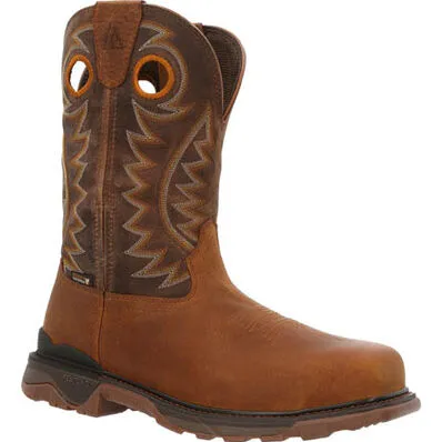 MEN'S ROCKY CARBON 6 CARBON TOE WATERPROOF PULL-ON WESTERN BOOT