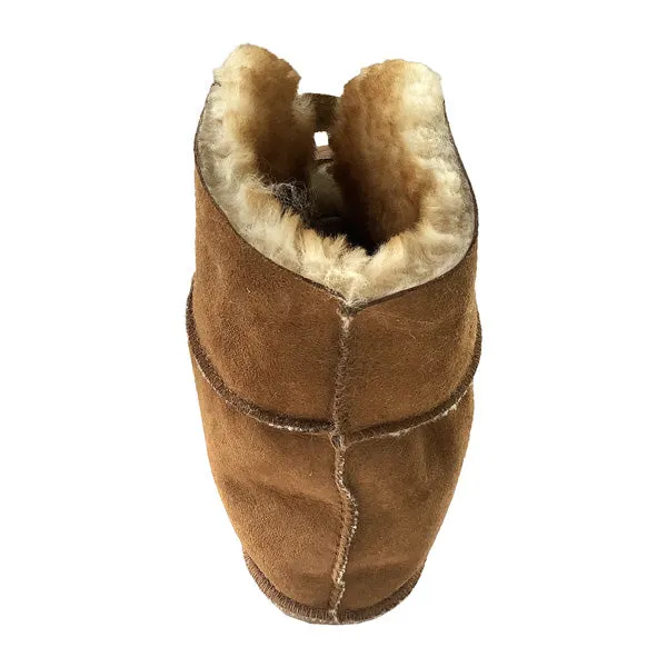 Men's Sheepskin Velcro Cabin Slippers